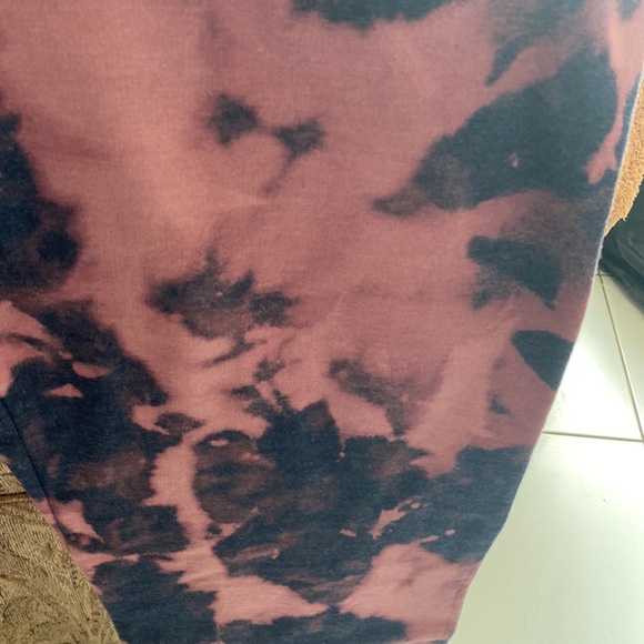 Bleached blue/pink tie dyed sweatpants - size Large - Picture 2 of 4